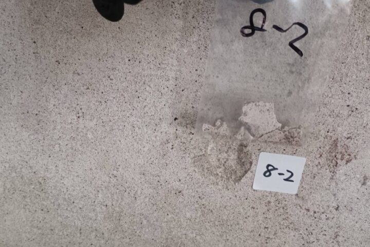 某もと○○介護施設アスベスト含有分析調査の調査写真