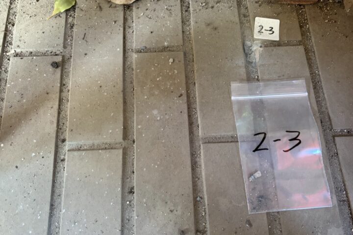 某公共施設アスベスト含有建材分析調査・事前調査の調査写真