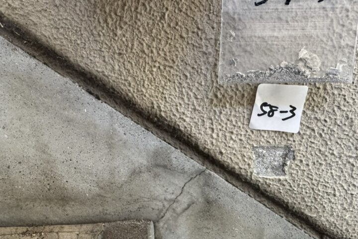 某公共施設アスベスト含有建材分析調査・事前調査の調査写真