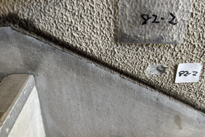 某公共施設アスベスト含有建材分析調査・事前調査の調査写真