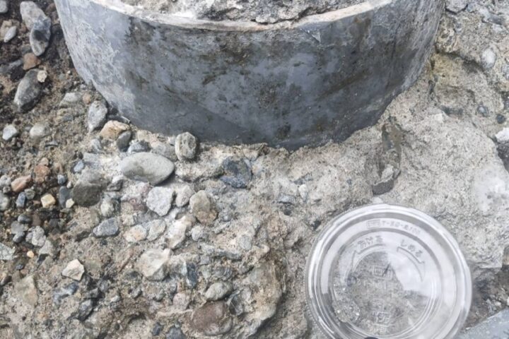 某電柱撤去工事の調査写真