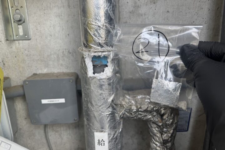 某マンション改修工事の調査写真