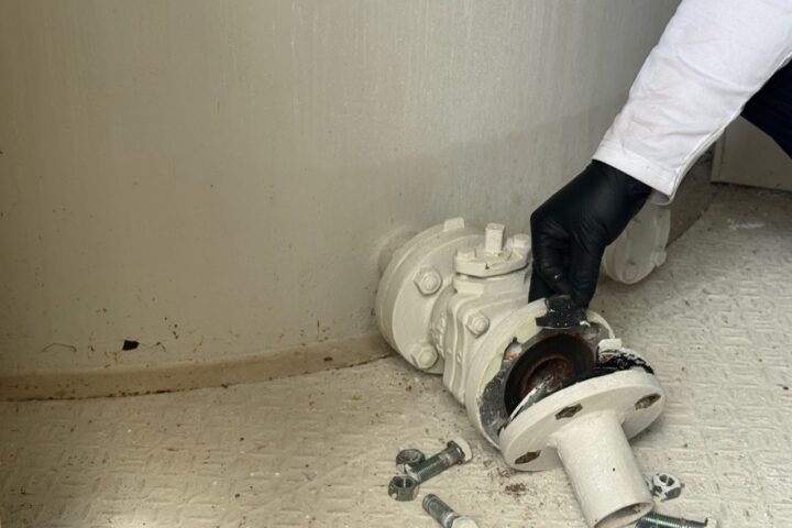 某水道施設改修工事の調査写真