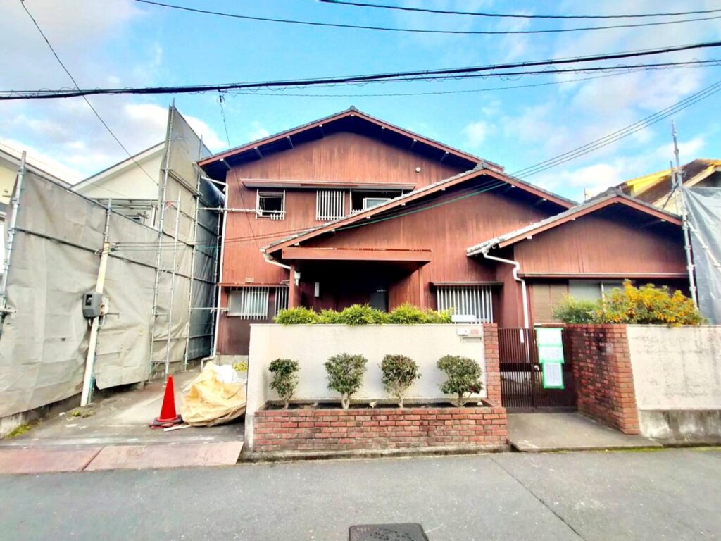 木造2階建の解体工事の調査写真