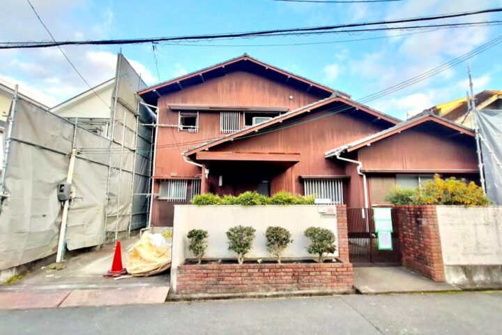 木造2階建の解体工事の調査写真